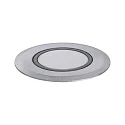 Paulmann floor recessed luminaire LED GOLD LIGHT RING Ø 5CM rigid, passable, switchable, insect friendly IP67, brushed aluminium 