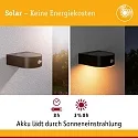 solar wall luminaire EILEEN PIR round, with switch, with motion detector IP44, black 