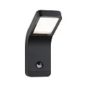 Luminaria de pared para exteriores KULMA con detector de movimiento LED IP44, antracita