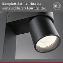 bollard light KIMU 1 SPOT 1 flame, switchable, cardanic swivelling, insect friendly IP44, anthracite 