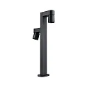 Paulmann Luminario de bolardo KIMU 2 SPOT de 2 llamas, conmutable, giro cardánico IP44, antracita 
