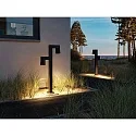 Paulmann Luminario de bolardo KIMU 2 SPOT de 2 llamas, conmutable, giro cardánico IP44, antracita 