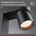 bollard light KIMU 2 SPOT 2 flames, switchable, cardanic swivelling, insect friendly IP44, anthracite 