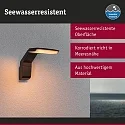 outdoor wall luminaire ZERENA with sensor, insect friendly, sea-air resistant IP44, anthracite 