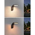outdoor wall luminaire ZERENA with sensor, insect friendly, sea-air resistant IP44, anthracite 