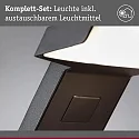 bollard light ZERENA with sensor, insect friendly, sea-air resistant IP44, anthracite 