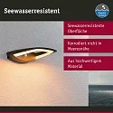 outdoor wall luminaire AKENA PIR with sensor, insect friendly, sea-air resistant IP44, anthracite 