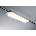 Foco monofásico URAIL PANEL LOOP LED oval, conmutable, cromado mate 