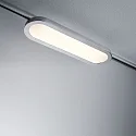 Foco monofásico URAIL PANEL LOOP LED oval, conmutable, cromado mate 