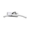 Paulmann Luminaria para cuadros BENTO pequeño, semicircular, inclinable IP20, aluminio cepillado 