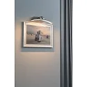 Paulmann Luminaria para cuadros BENTO pequeño, semicircular, inclinable IP20, aluminio cepillado 