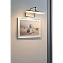 Paulmann Luminaria para cuadros RENAN pequeño, angular, inclinable IP20, aluminio cepillado 