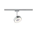 Foco monofásico URAIL CIRCLE LED IP20, cromado mate regulable