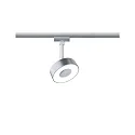 Foco monofásico URAIL CIRCLE LED IP20, cromado mate regulable