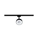 Paulmann Foco monofásico URAIL CIRCLE LED IP20, negro mate regulable