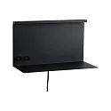 Paulmann Luminaria de pared JARINA LED IP20, negro regulable