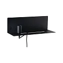 Luminaria de pared DEVARA E27 IP20, negro regulable