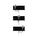 Paulmann wall luminaire DEVARA E27 IP20, black dimmable
