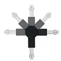 Paulmann Conector en L monofásico URAIL ajustable, negro mate