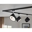 Paulmann Foco URAIL ARENA LED giratorio, inclinable, cromo, negro mate