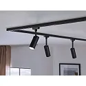Paulmann Foco URAIL TUBO LED giratorio, inclinable, cromo, negro mate 