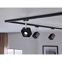 Paulmann Foco URAIL CUBE LED, cromo, negro mate