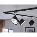 Paulmann Foco URAIL ARENA LED giratorio, inclinable, cromo, negro mate