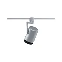 Proyector de raíl URAIL ASTHENE cilíndrico, con brazo articulado, ajustable E27, cromo
