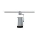 Proyector de raíl URAIL ASTHENE cilíndrico, con brazo articulado, ajustable E27, cromo