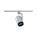 Proyector de raíl URAIL ASTHENE cilíndrico, con brazo articulado, ajustable E27, cromo