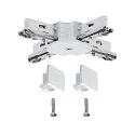 Paulmann Conector en X monofásico URAIL, blanco