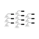 Paulmann Luminaria empotrable para techos CALLA IP65 giratorio, juego de 10 IP65, blanco mate 