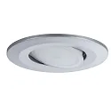 Paulmann Luminaria empotrable para techos CALLA IP65 DIM giratorio IP65, cromado mate regulable