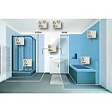 Paulmann Luminaria empotrable para techos CALLA IP65 giratorio, CCT Switch, juego de 3 IP65, blanco mate 