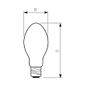 Philips Lámpara de vapor de sodio MASTER SON PIA PLUS 1CT/24 B70 E27 71,5W 5750lm 1900K regulable