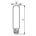 Philips Lámpara LED MAS LED SON-T UE M T52 E40 42,8W 8000lm 2700K 300° 