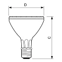 Philips Lámpara de reflectores MASTER COLOUR CDM-R P30 PAR30 E27 70W 3800lm 3000K 40° CRI 90 