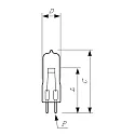 Philips pin socket lamp G6.35 10000lm 3400K CRI 90-100