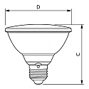 Philips Lámpara reflectora LED MASTER VALUE LEDSPOT PAR30S PAR30S E27 9,5W 740lm 2700K 25° CRI 90 regulable