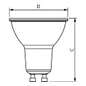 Philips Foco LED PAR16 MASTER VALUE DIM 3.7-50W GU10 927 36° GLASS juego de 5 PAR16 claro GU10 3