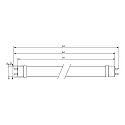 Philips Tubo LED T8 MASTER LEDtube Value 1200mm HO G13 14W 2100lm 4000K 190° CRI 80 