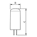 Philips Lámpara con base de clavija COREPRO LEDCAPSULE G4 G4 2,1W 210lm 2700K 300° CRI 80 regulable