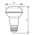 Philips LED reflector lamp CorePro LEDSpot R63 FR ND, E27, 3W 2700K 255lm 400cd 36°