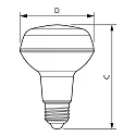 Philips Lámpara LED CorePro LEDspot R80 E27 4W 410lm 2700K 36° CRI 80 