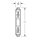 RADIUM Lámpara de vapor metálico de halógeno HRI-TS HRI-BT 400W/D/PRO/230/E40 conmutable claro Fc2 462W 35000lm 5500K CRI 91 