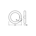 RADIUM LED en forma de tubo ESSENCE TUBE RING T9 C22 G10Q EM G10q 12W 4000K 120° CRI 80-89 