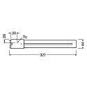 RADIUM Lámpara LED ESSENCE LONG RL-LONG24 840/2G11 UN conmutable mate 2G11 12W 1500lm 4000K 140° CRI >80  mate