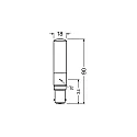 RADIUM LED retrofit tube lamp T B15d RL-T18 60 827/C/B15D, 6.3W