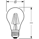 RADIUM Filamento luminoso en forma estándar ESSENCE KLASSIK A75 840/C conmutable A60 claro E27 7,8W 1055lm 4000K 330° CRI >80 