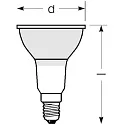 RADIUM LEDspot PAR16 STAR PAR16 DIM 927/36° PAR16 clear E14 4,8W 350lm 2700K 36° CRI >90 dimmable